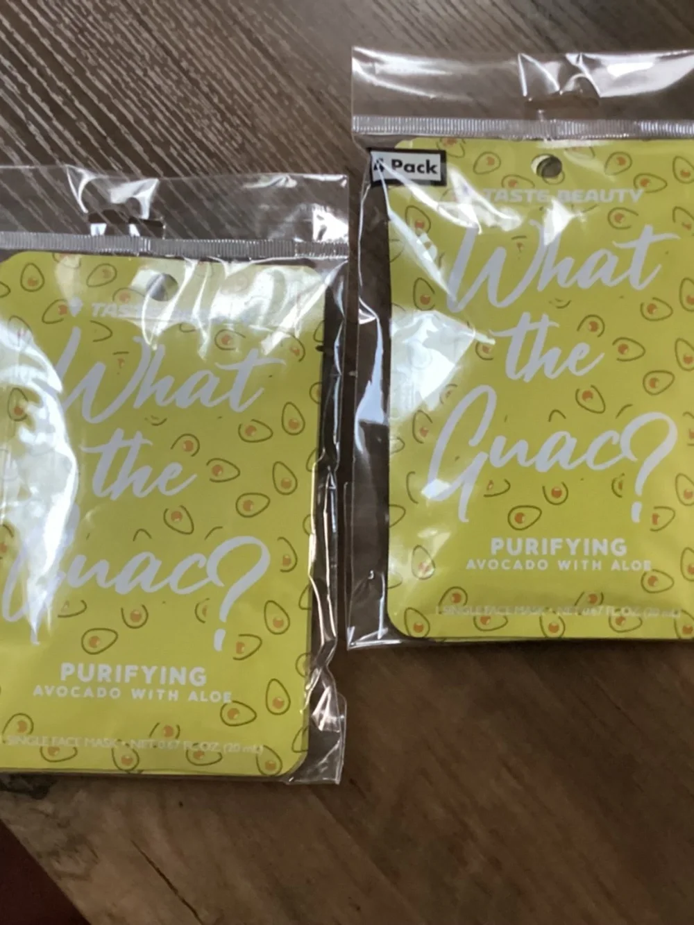 Taste Beauty What The Guac? Purifying Avocado With Aloe Face Mask Bundle 8 total
